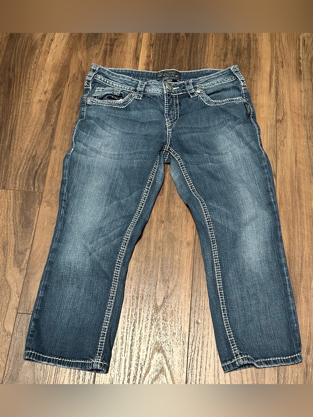 Silver Jeans Women’s Aiko Capri Cropped Pants W 30 L 21